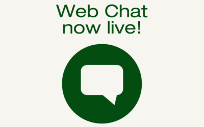 Communication just got easier! Webchat now live.